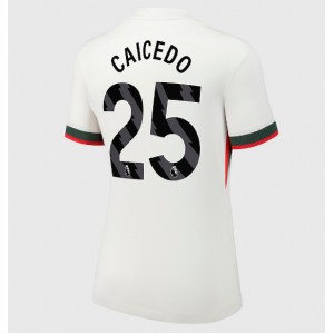 Fotbalové Dres Chelsea Moises Caicedo #25 Dámské Venkovní Oblečení 2025-26 Krátký Rukáv